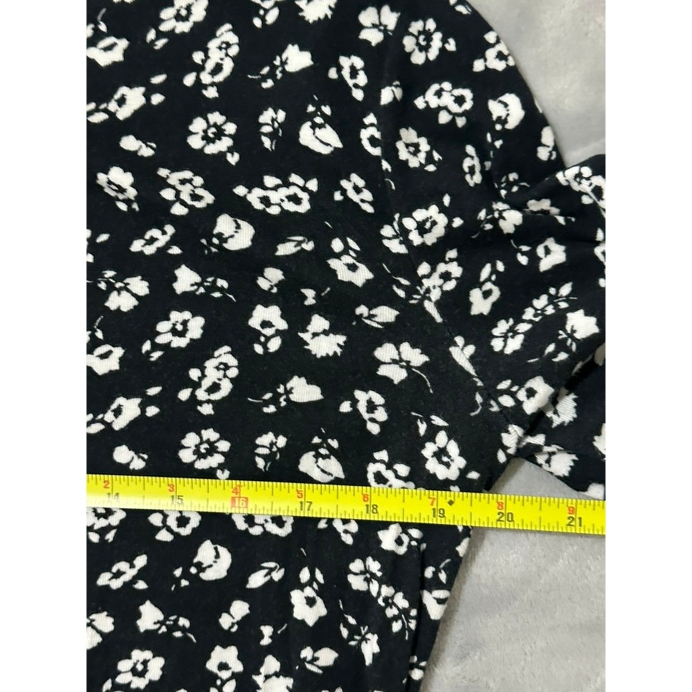 Lauren Ralph Lauren Floral Print Boatneck Top Petite‎ Short Sleeve - L - Picture 6 of 7